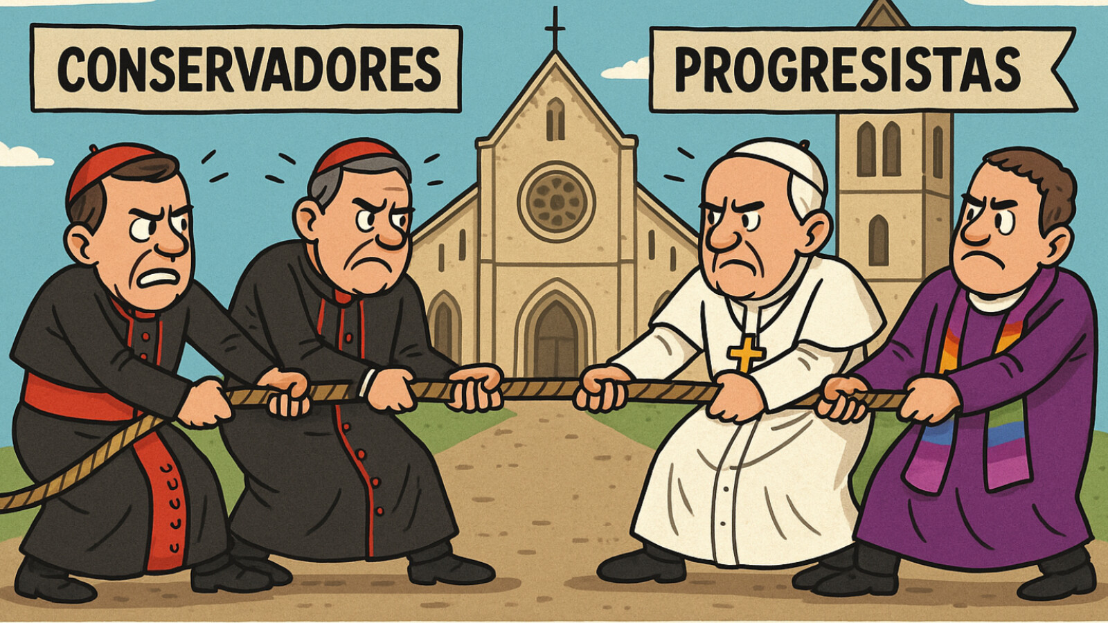 conservadores vs progresistas iglesia