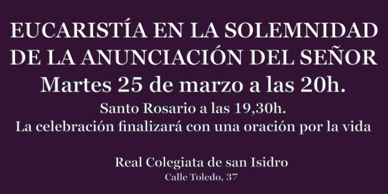 Eucaristía solemne en Madrid por la Hermandad de San Cosme y San Damián en la Jornada por la Vida