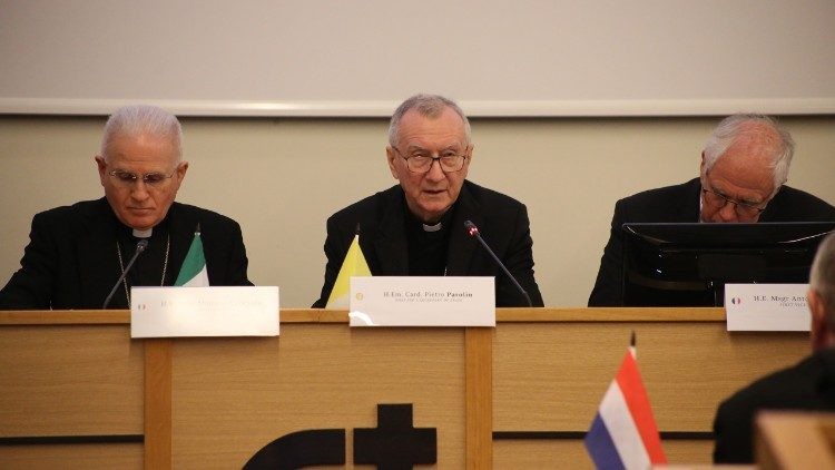 Cardenal Parolin insta a Europa a proteger el bienestar humano en la Asamblea Plenaria de la Comece