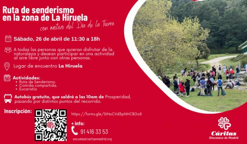 Cáritas Madrid organiza ruta de senderismo en La Hiruela por el Día de la Tierra