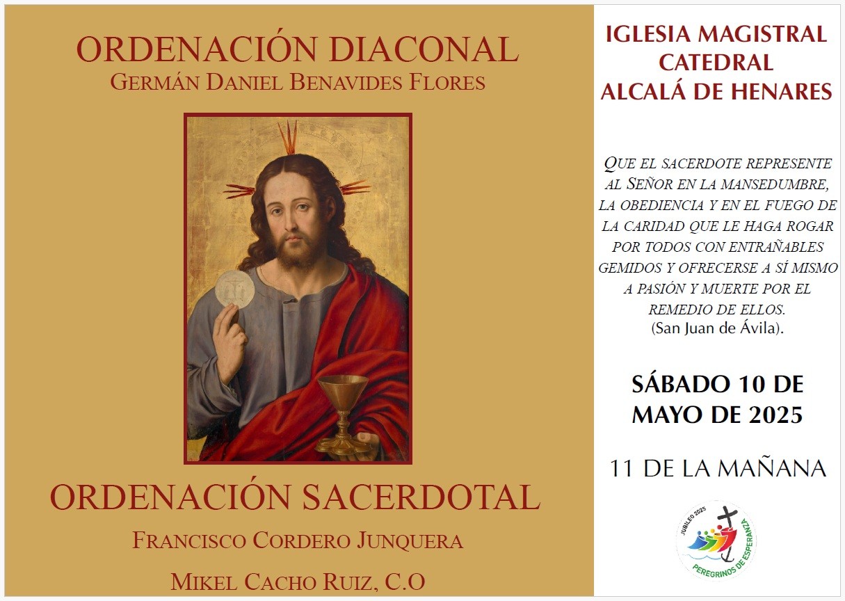 La Diócesis de Alcalá celebra ordenaciones sacerdotales y diaconales en mayo