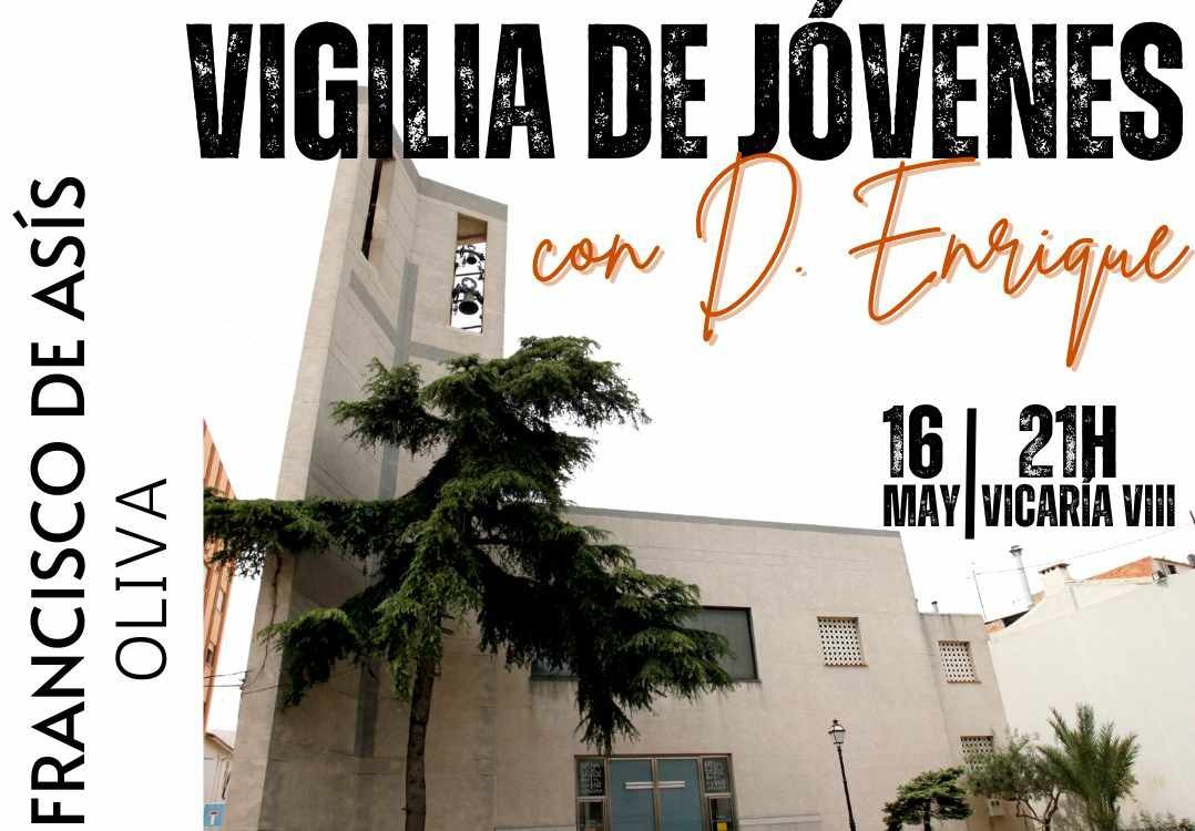 La parroquia de Oliva acoge una vigilia juvenil con el Arzobispo